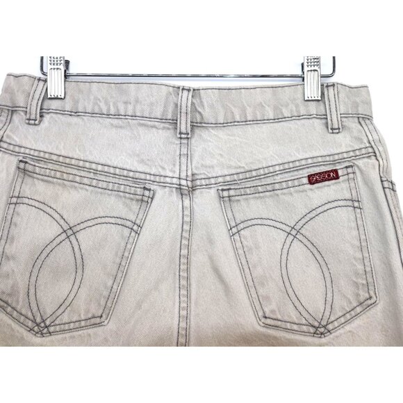 Retro Sasson Mens Light Faded Denim Jeans 1980s Vintage Straight Leg Distressed - Picture 10 of 14